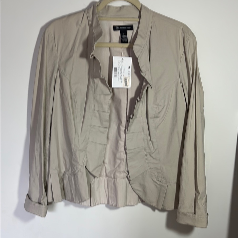 INC International Concepts Tan Trench Coat Brand New